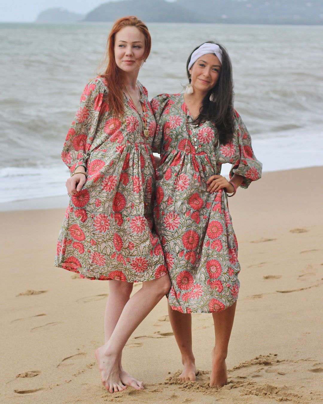 Robe courte Hawa motif Flora