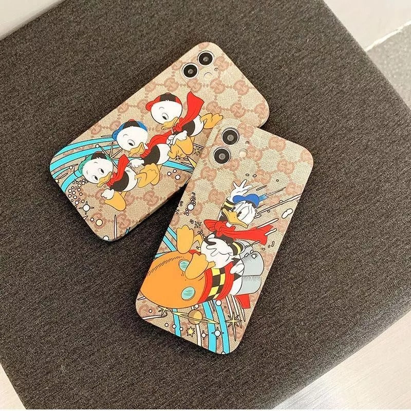 Estuche de pato con estampado clásico bonito
