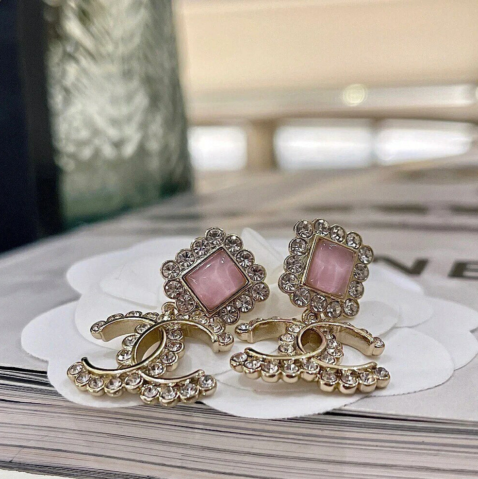 Boucles d'oreilles en cristal exquis