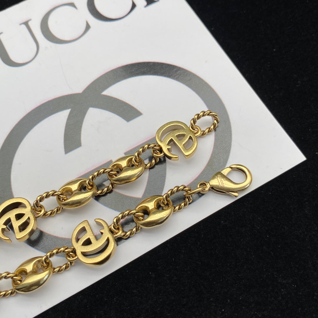 Fashion Logo Letter Stitching Necklace