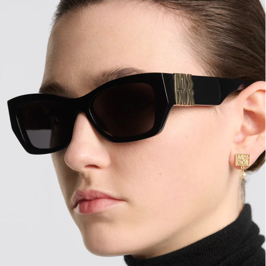 Lunettes de soleil rectangulaires Metal Signature Temples