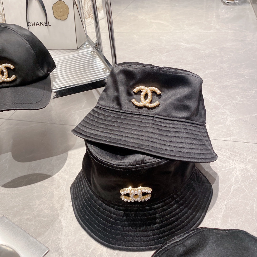 Sombrero de Cubo Cómodo con Logotipo de Perla