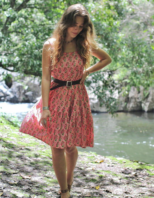 Minivestido Leela en Rosa