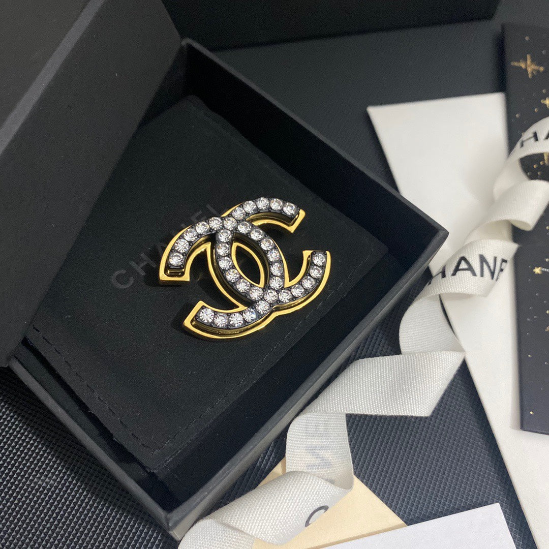 Broche diamantée empilable couleurs personnalité