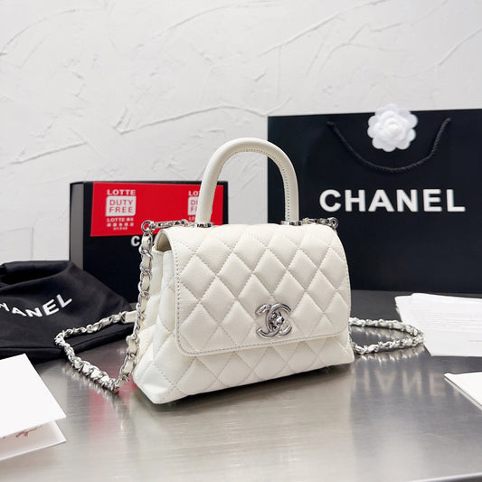 Sac Messager à Boucle Argentée