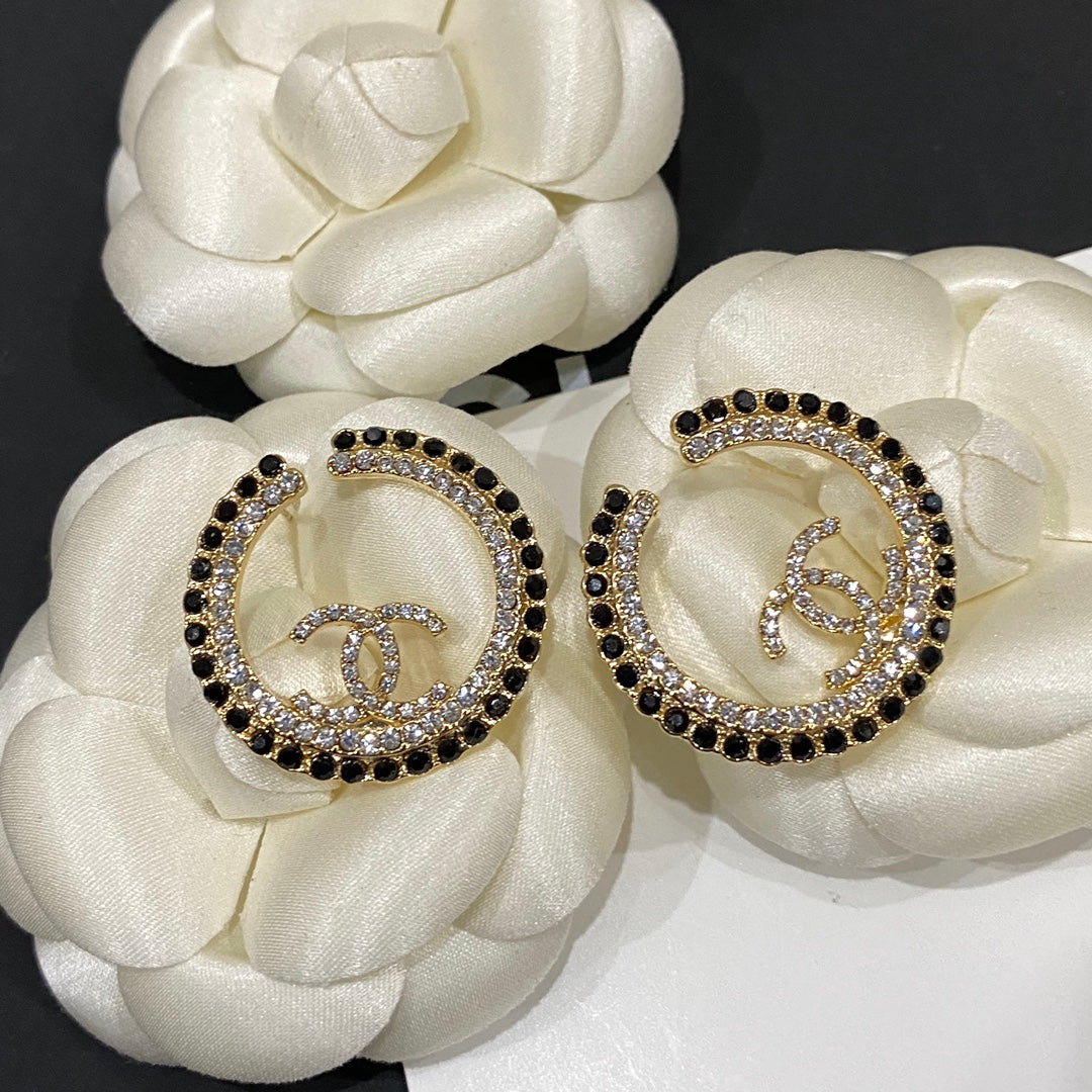 Pendientes de aro Temperament Shine con circonitas