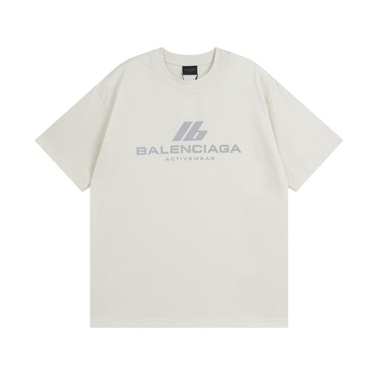 Camiseta sencilla estampada con letras