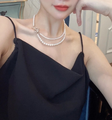 Collier de perles à double rang