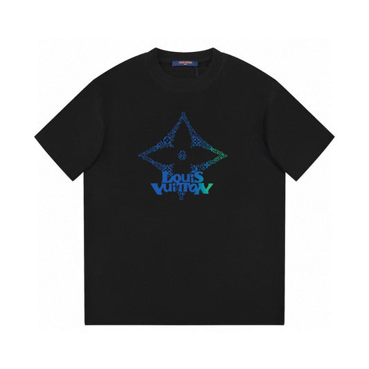 T-shirt imprimé étoile à quatre branches