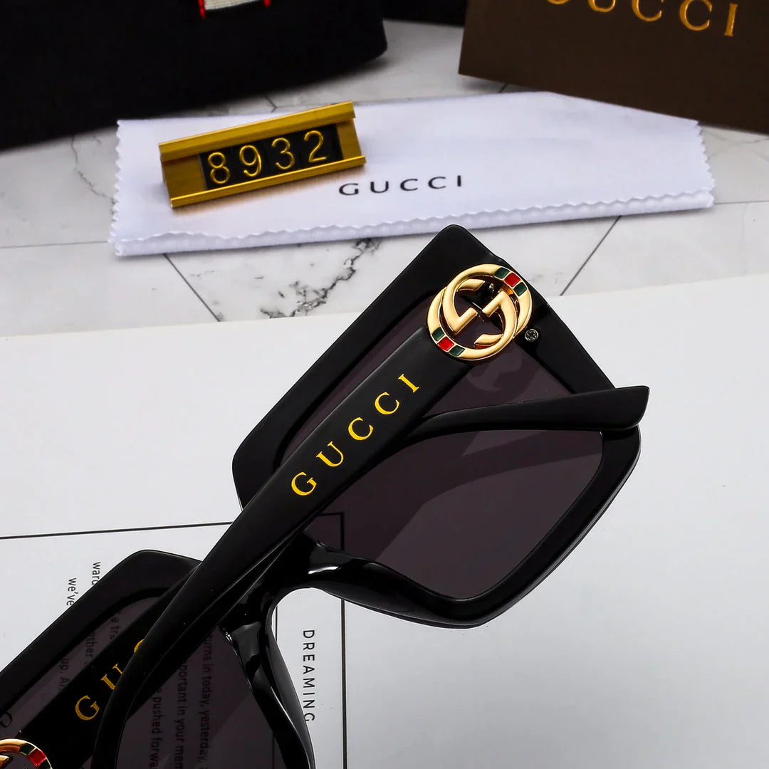 4 couleurs style coréen grandes lunettes de soleil tendance 8932