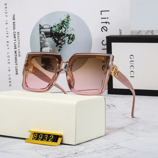 4 Colores Estilo Coreano Accesorios Grandes Gafas de Sol de Moda 8932