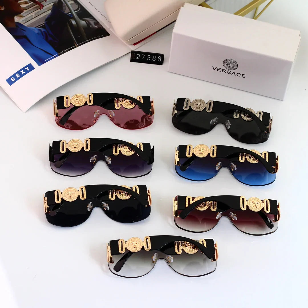 Lunettes de soleil sans monture à verres haute définition populaires en 7 coloris 27388