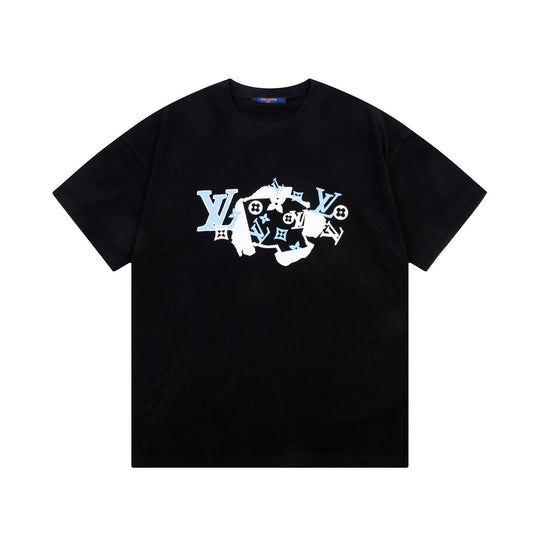 Camiseta estampada con patrón irregular