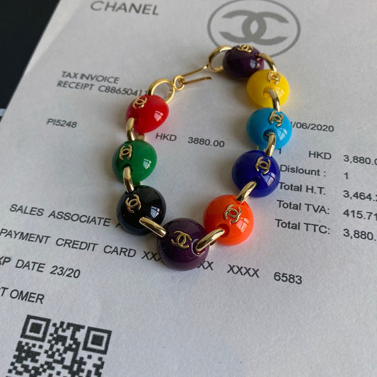 Pulsera de Cuentas Arcoíris con Temperamento