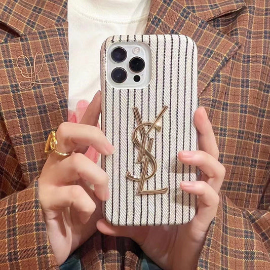 Étui en cuir imprimé crocodile