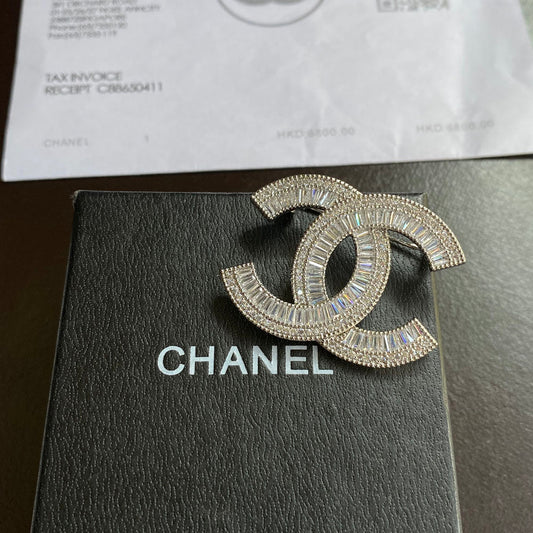 Broche Brillante de Diamantes de Cristal