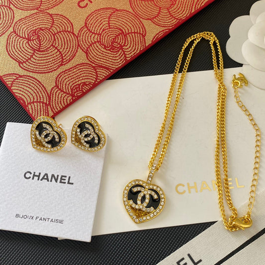 Collier Cœur Pailleté