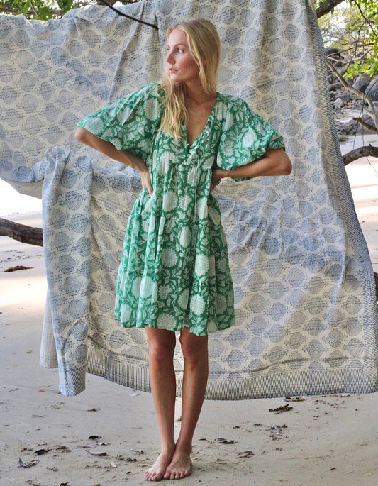 Minivestido Emerald Neera - Forrado