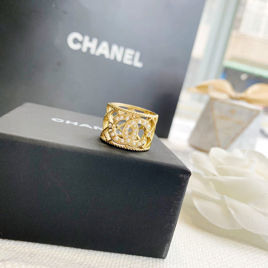 Bague Perle Grille