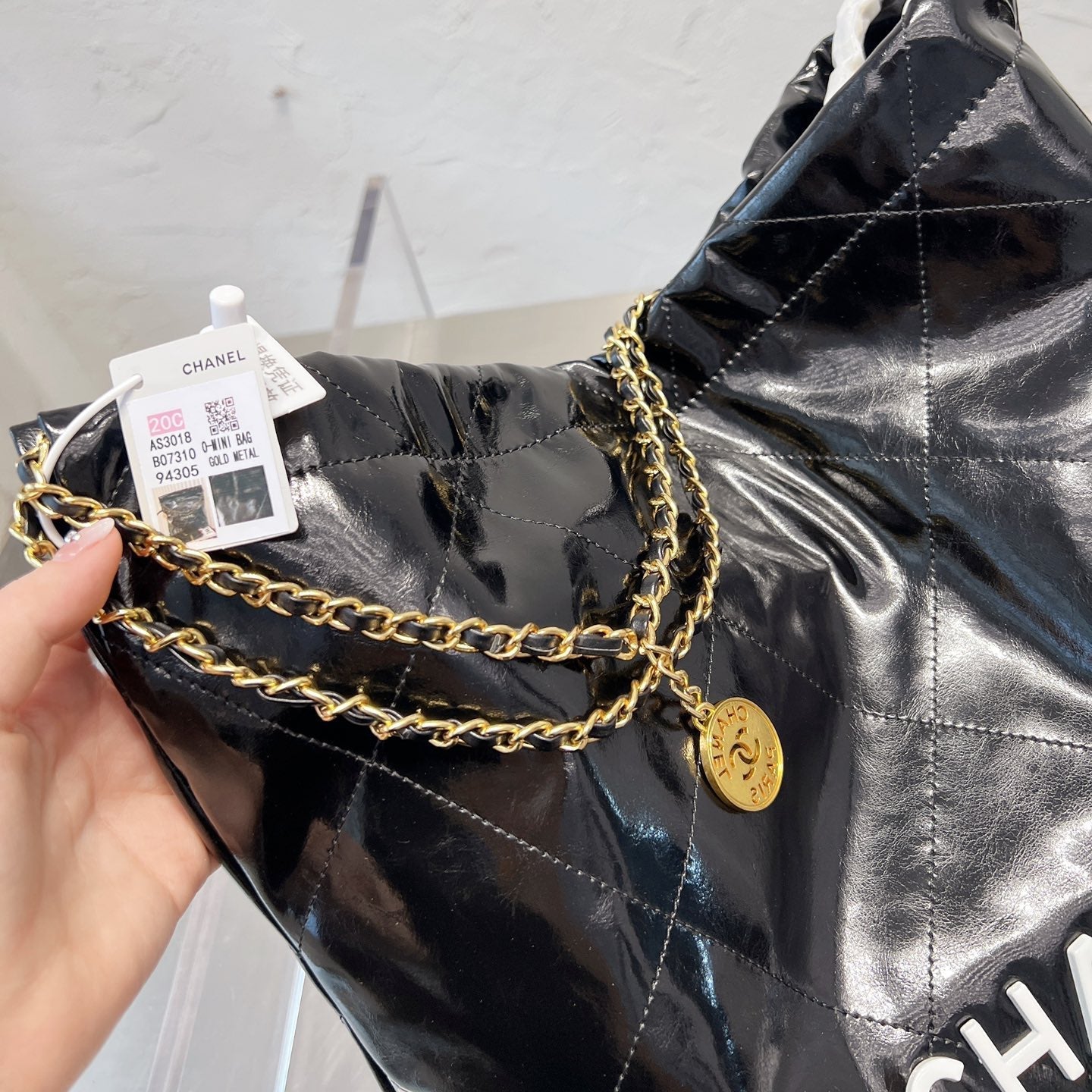 Bolso de compras de cuero de cera de aceite 22s