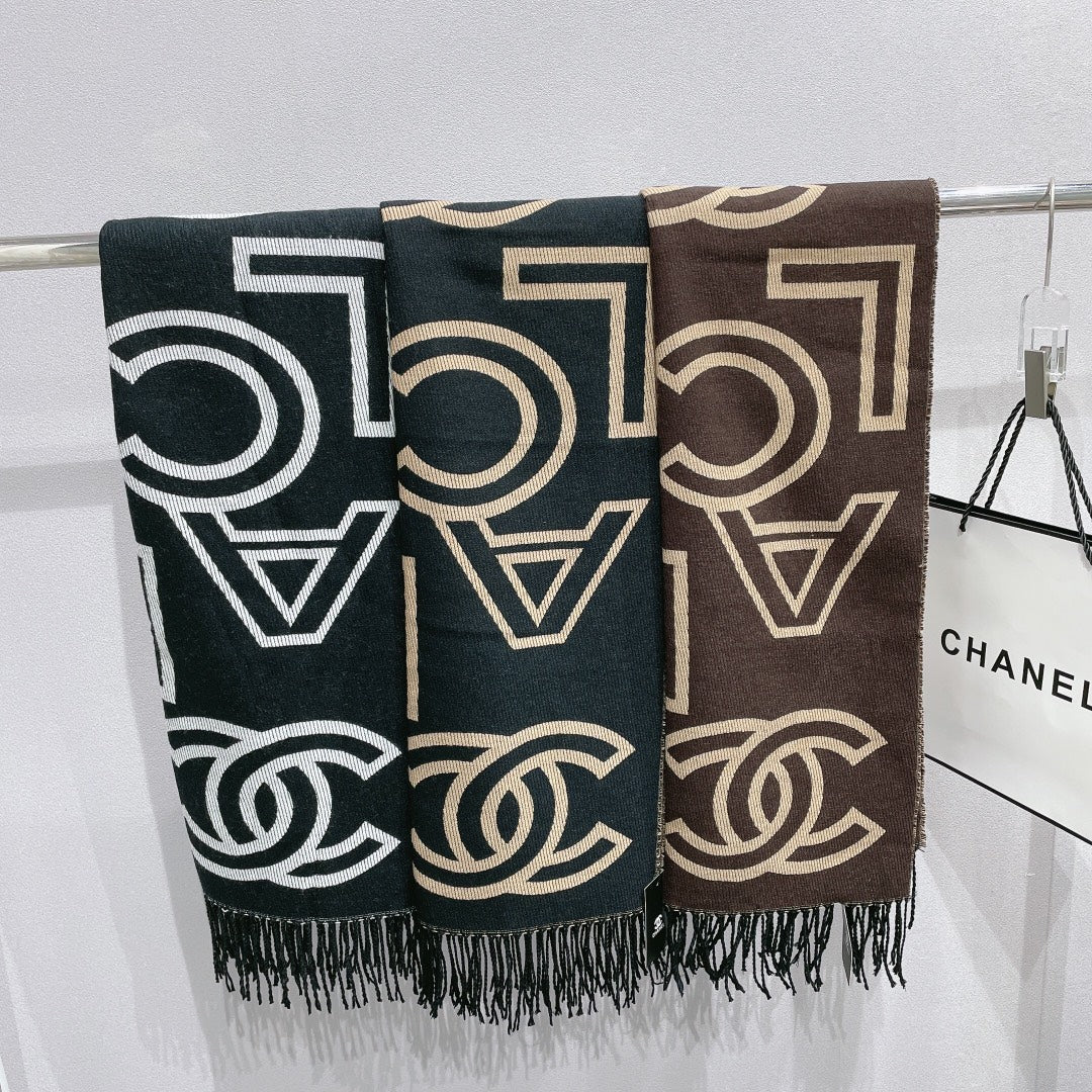 Pañuelo-Mantón Jacquard con Logo Sarga Temperament
