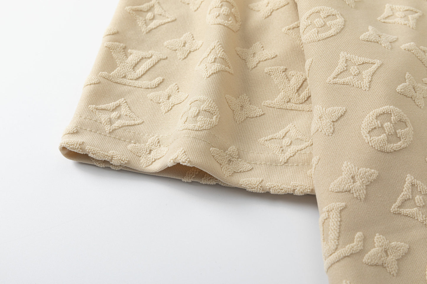 T-shirt en coton molletonné à carreaux