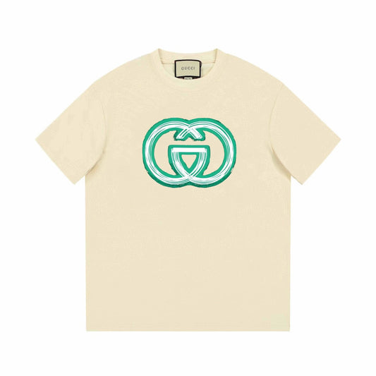 T-shirt classique vert imprimé (préférable pour l'été)