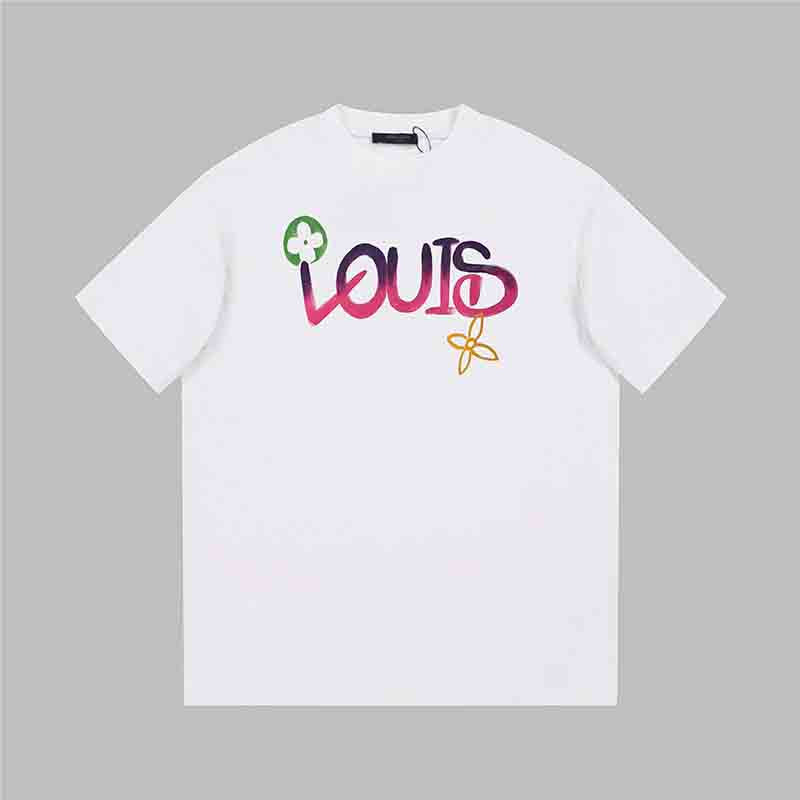 T-shirt imprimé à dégradé de couleurs