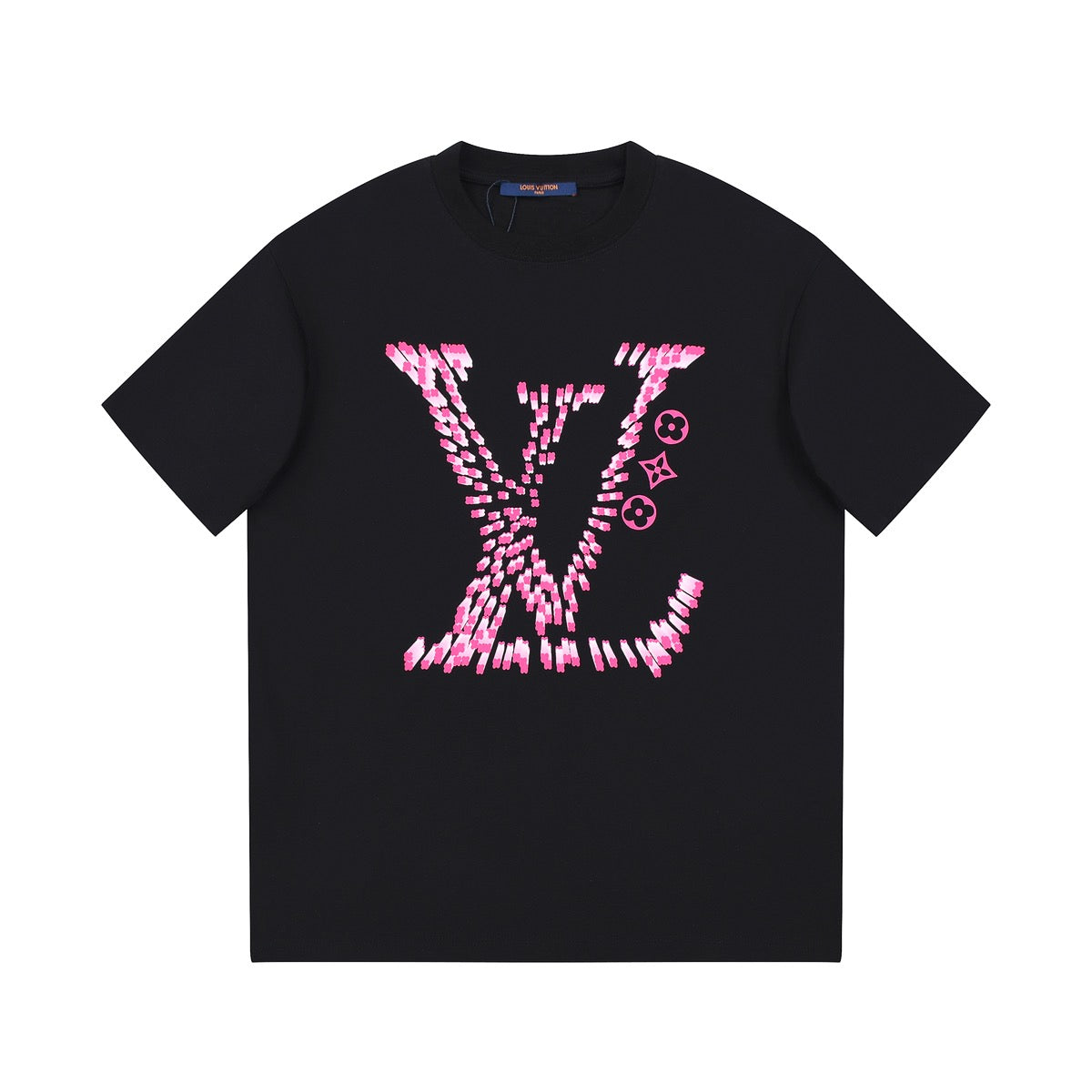 T-shirt rose imprimé classique