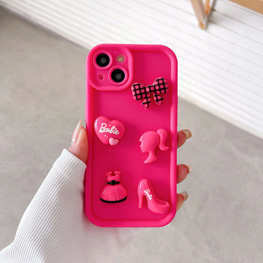Funda 3D de chica de dibujos animados
