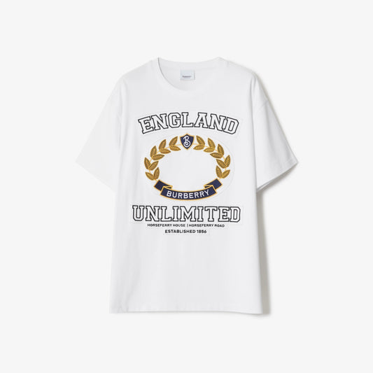 T-shirt en coton à motif universitaire