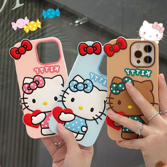 Estuche para tarjetas bonito 3D de 3 colores