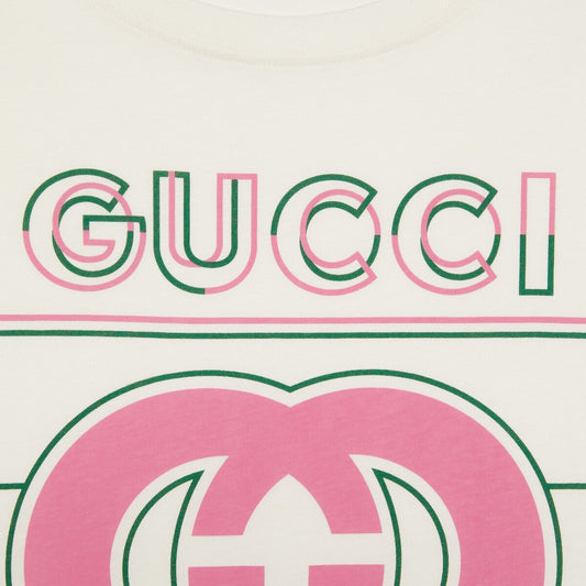 T-SHIRT imprimé vintage rose