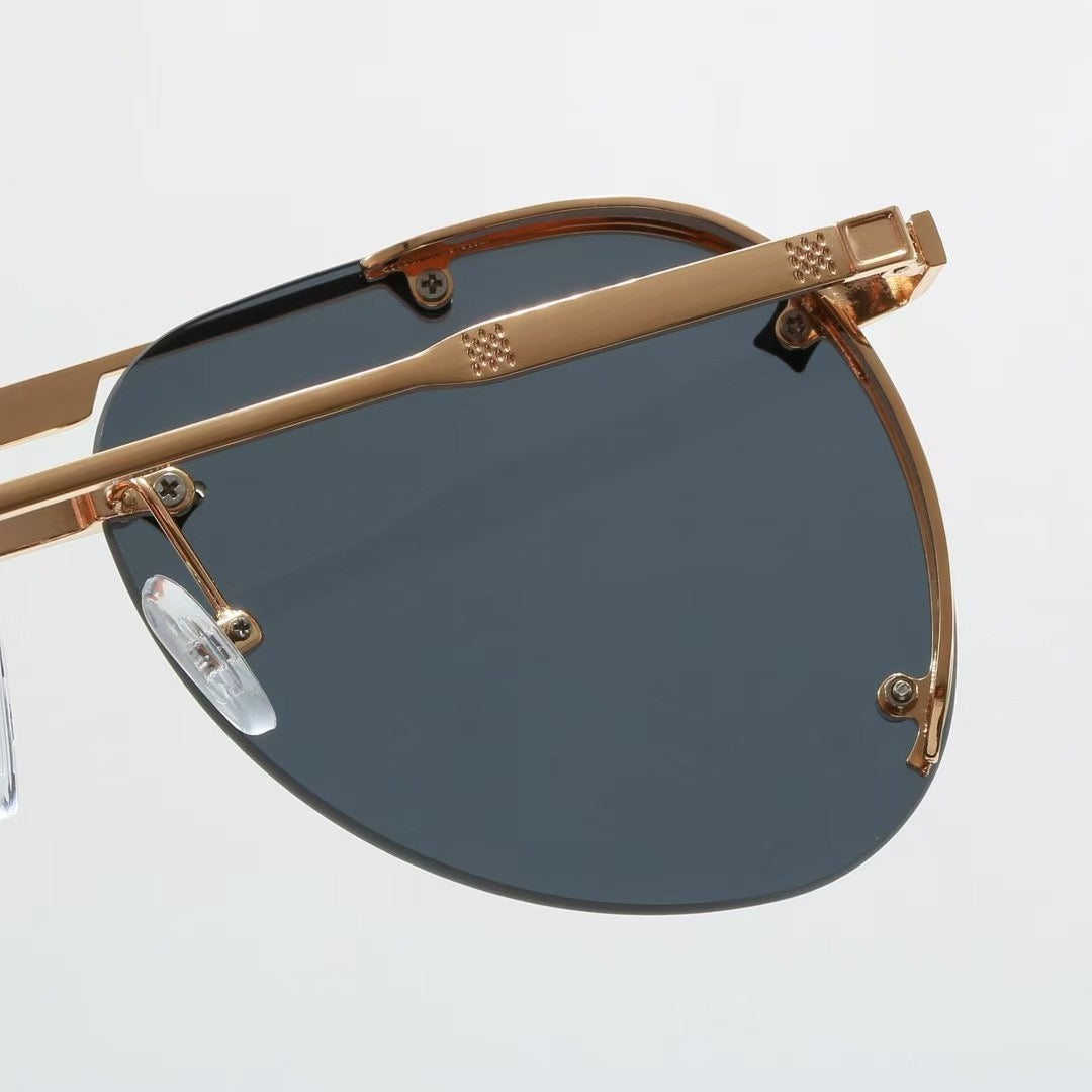 Lunettes de soleil tendance en métal style européen et américain, nouveauté 2026