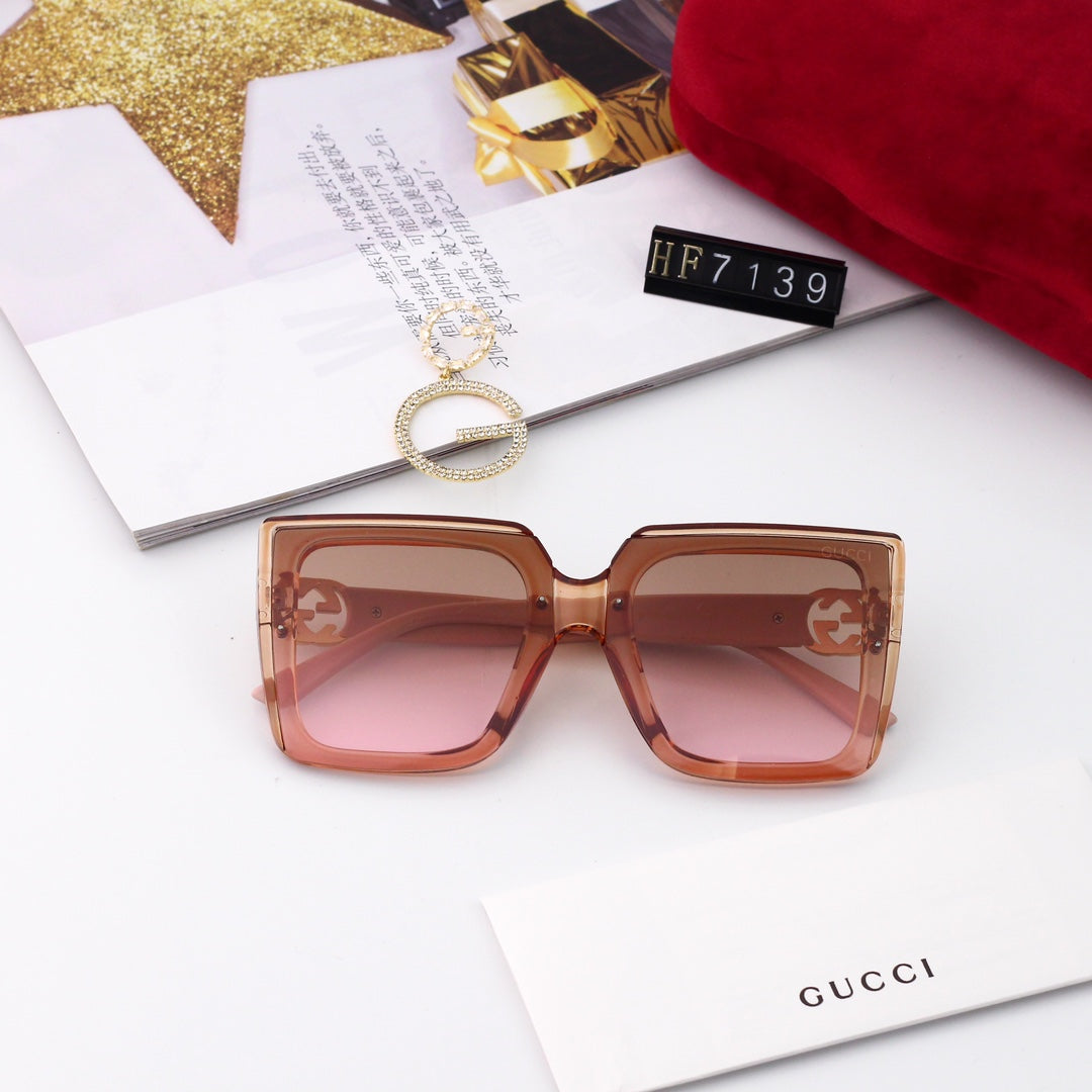 Nouvelles lunettes de soleil PC écologiques à monture carrée