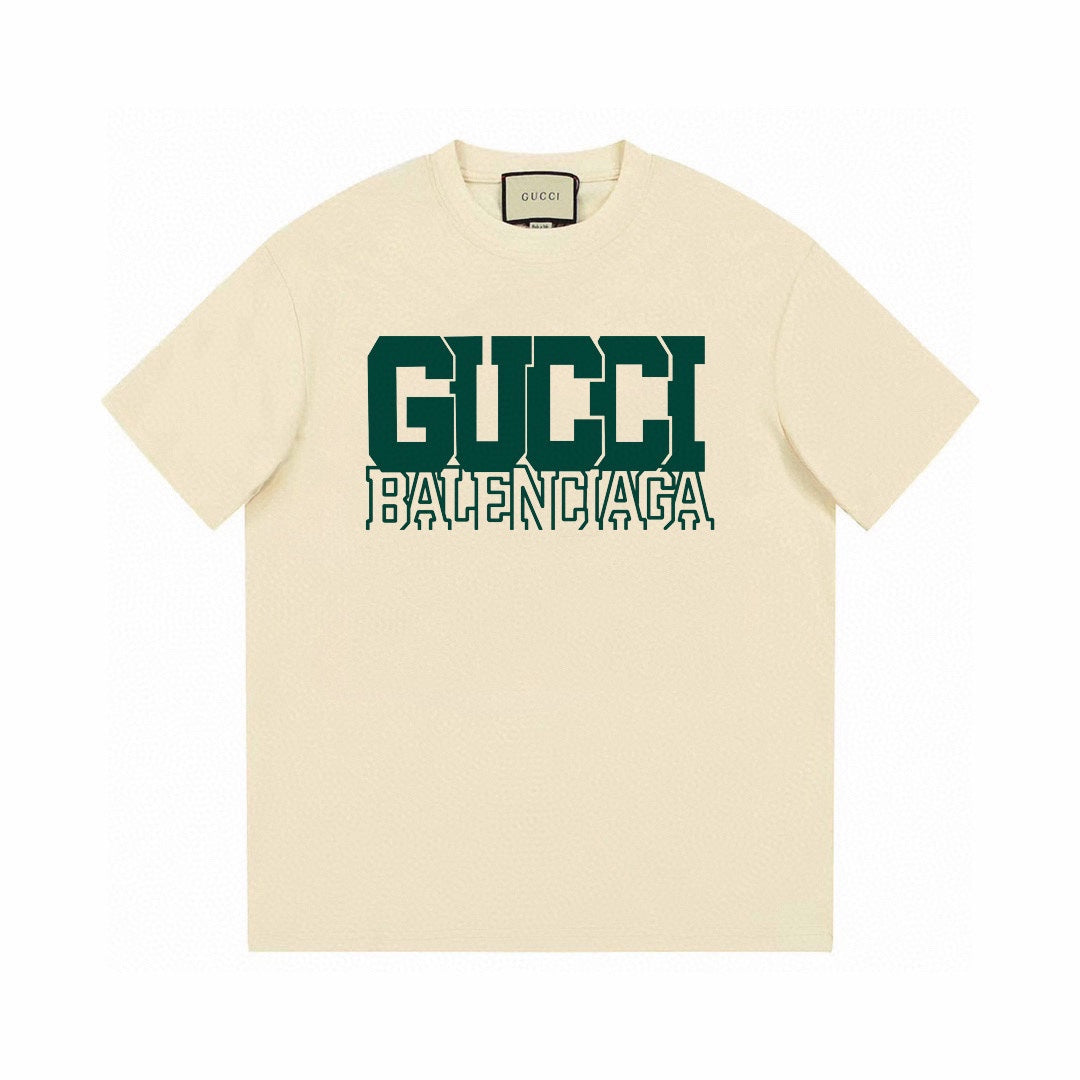 T-shirt co-brandé imprimé simple