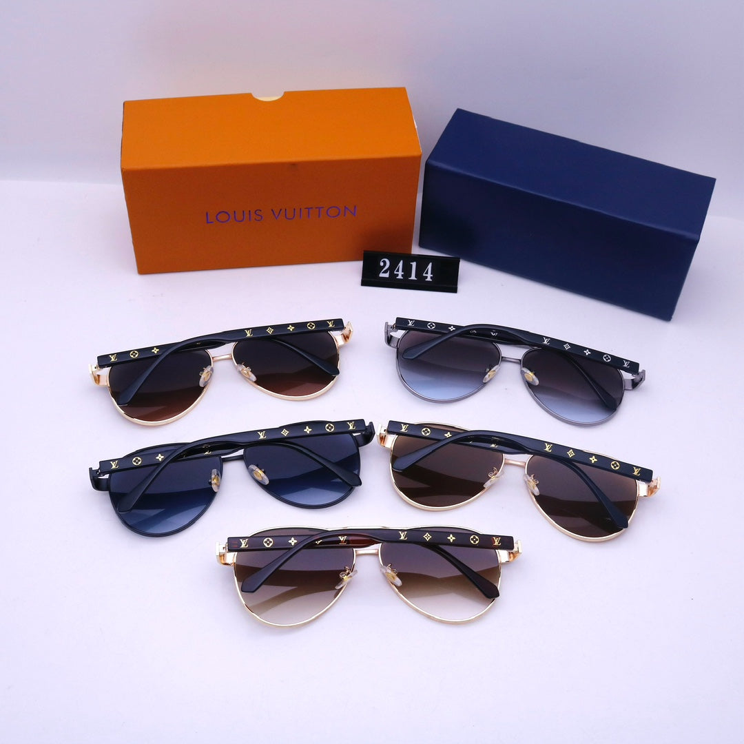Lunettes de soleil à monture estampée et double pont