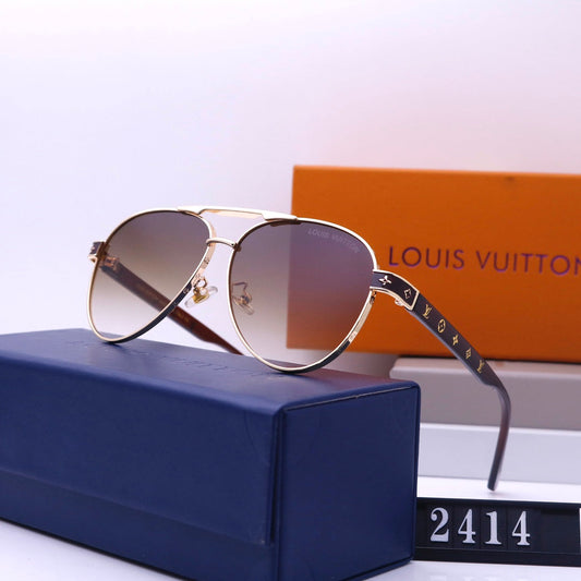 Lunettes de soleil à monture estampée et double pont