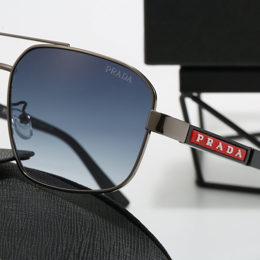 Gafas de sol metálicas con doble puente cuadradas