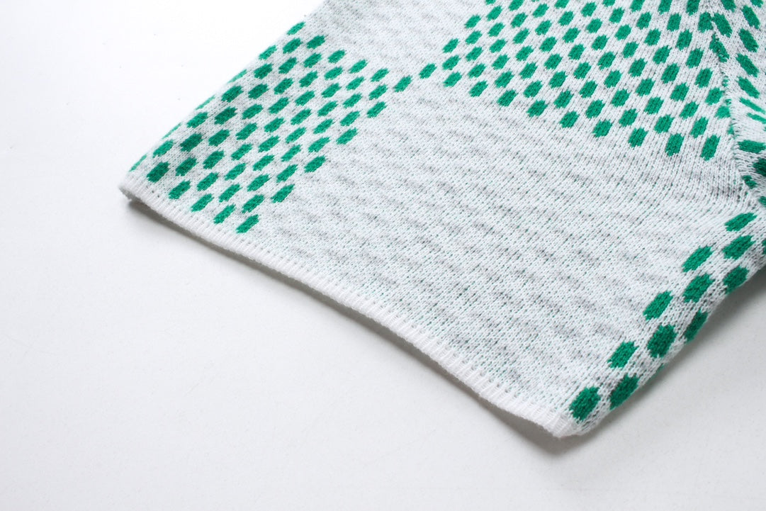 T-shirt à damier vert
