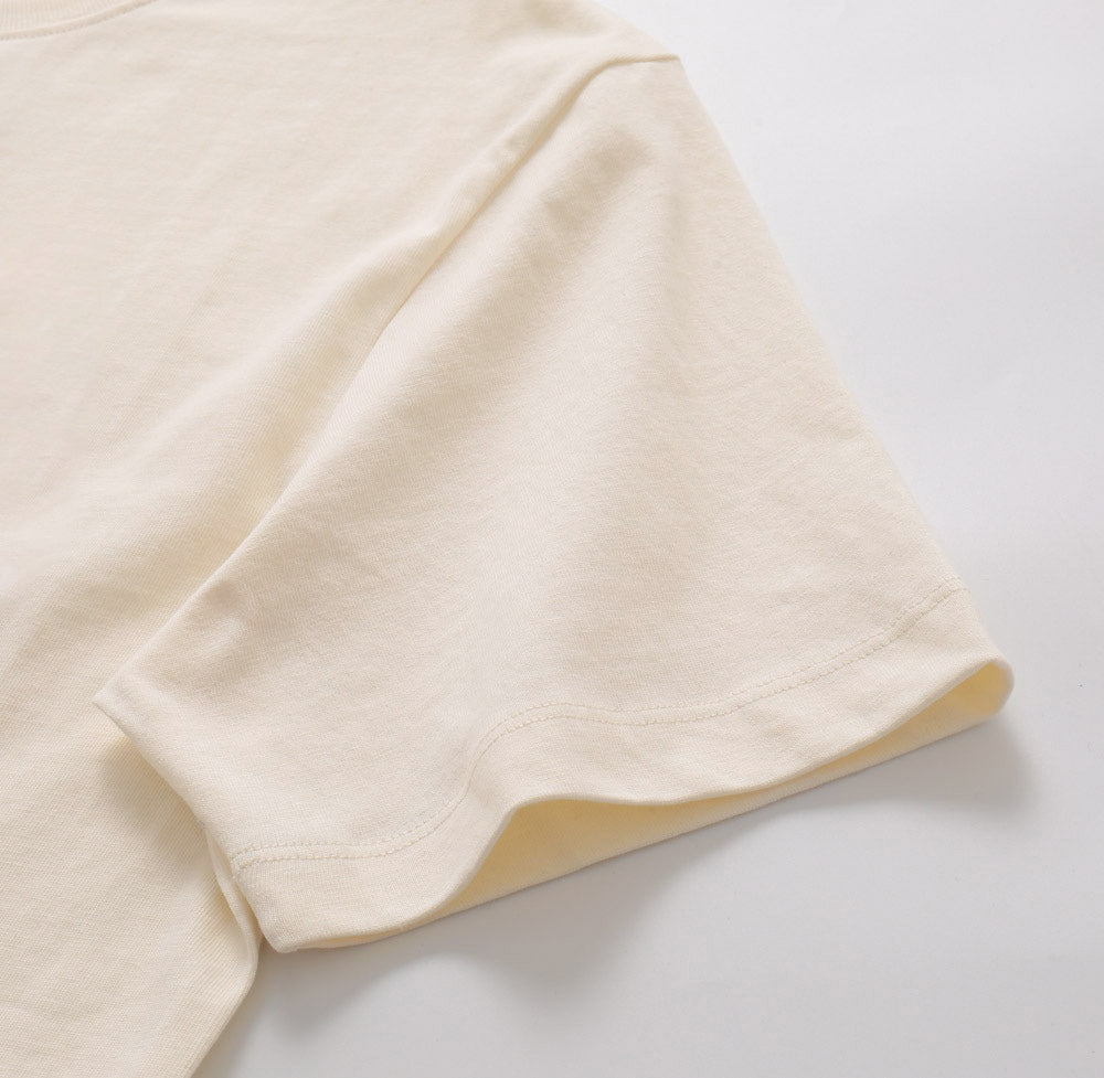 T-shirt simple en coton imprimé