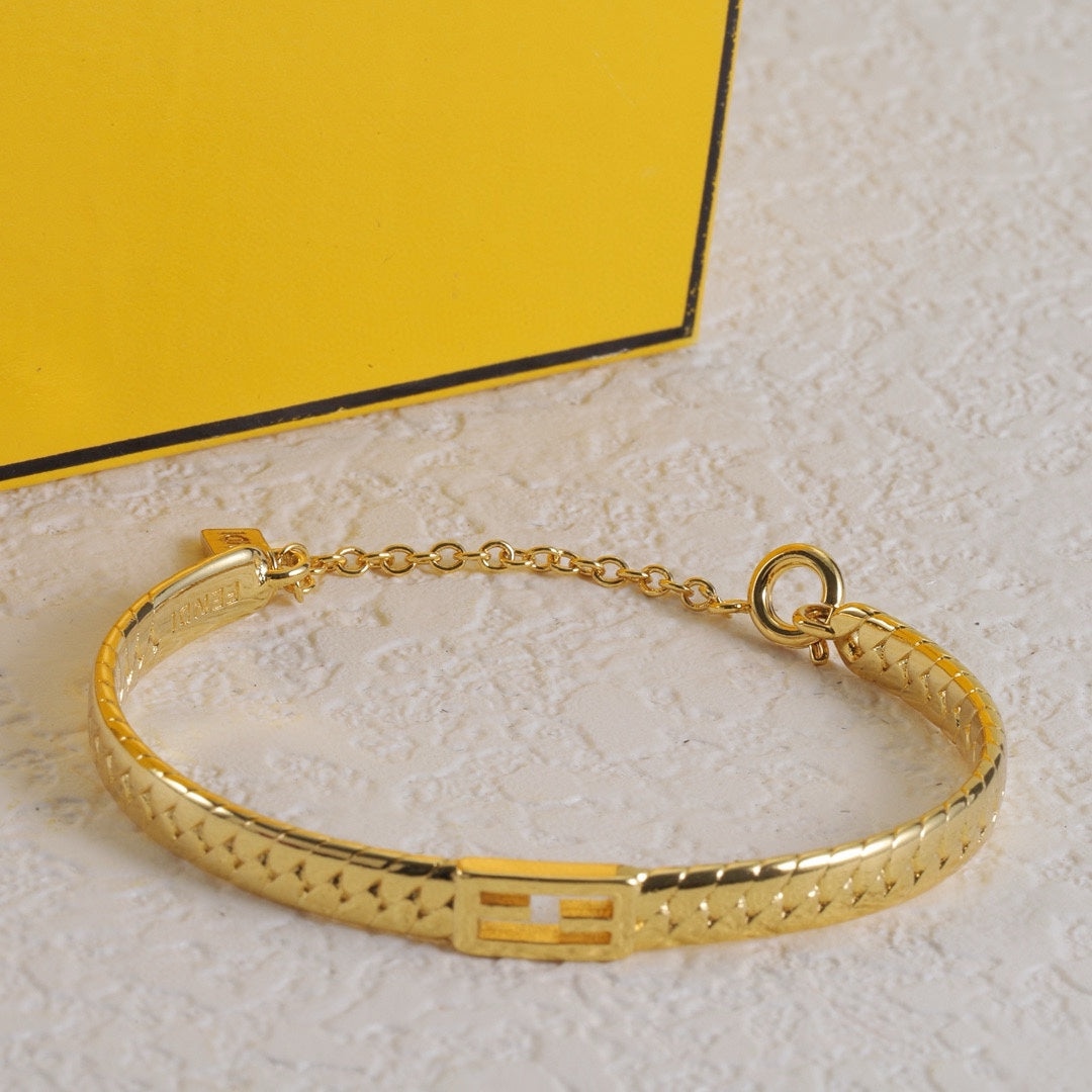 Bracelet baguette doré