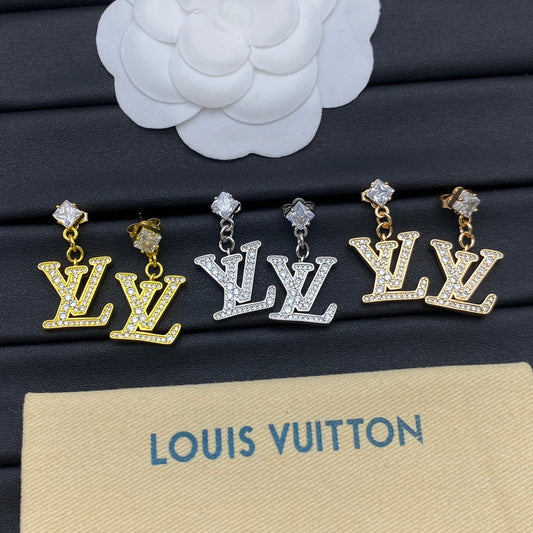 Pendientes de cristal con colgante con el logotipo de Diamond