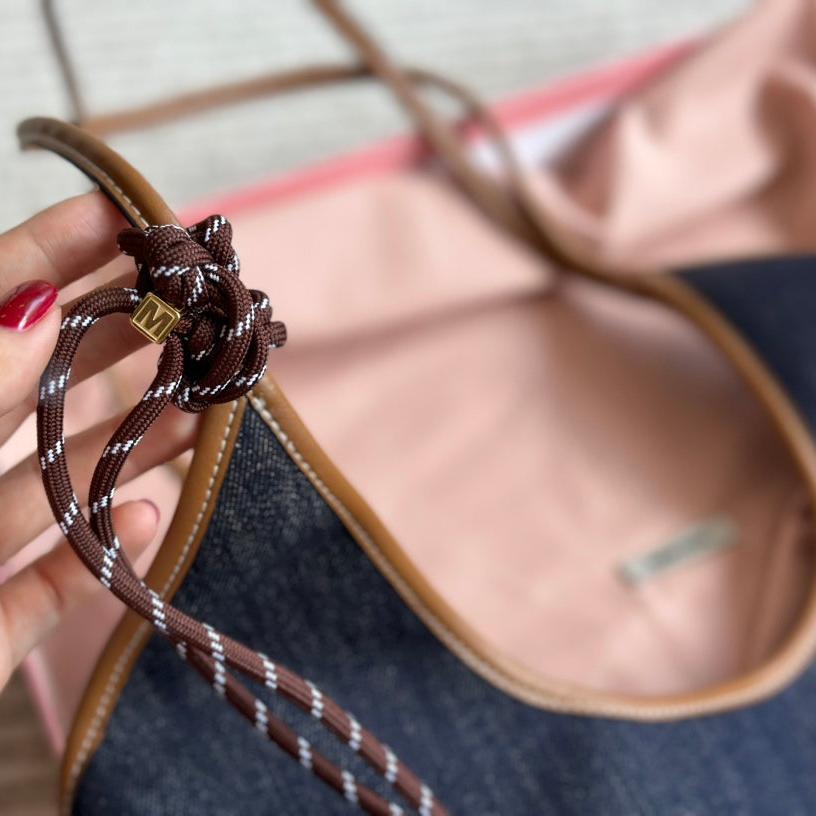 Sac fourre-tout rétro en toile de jean