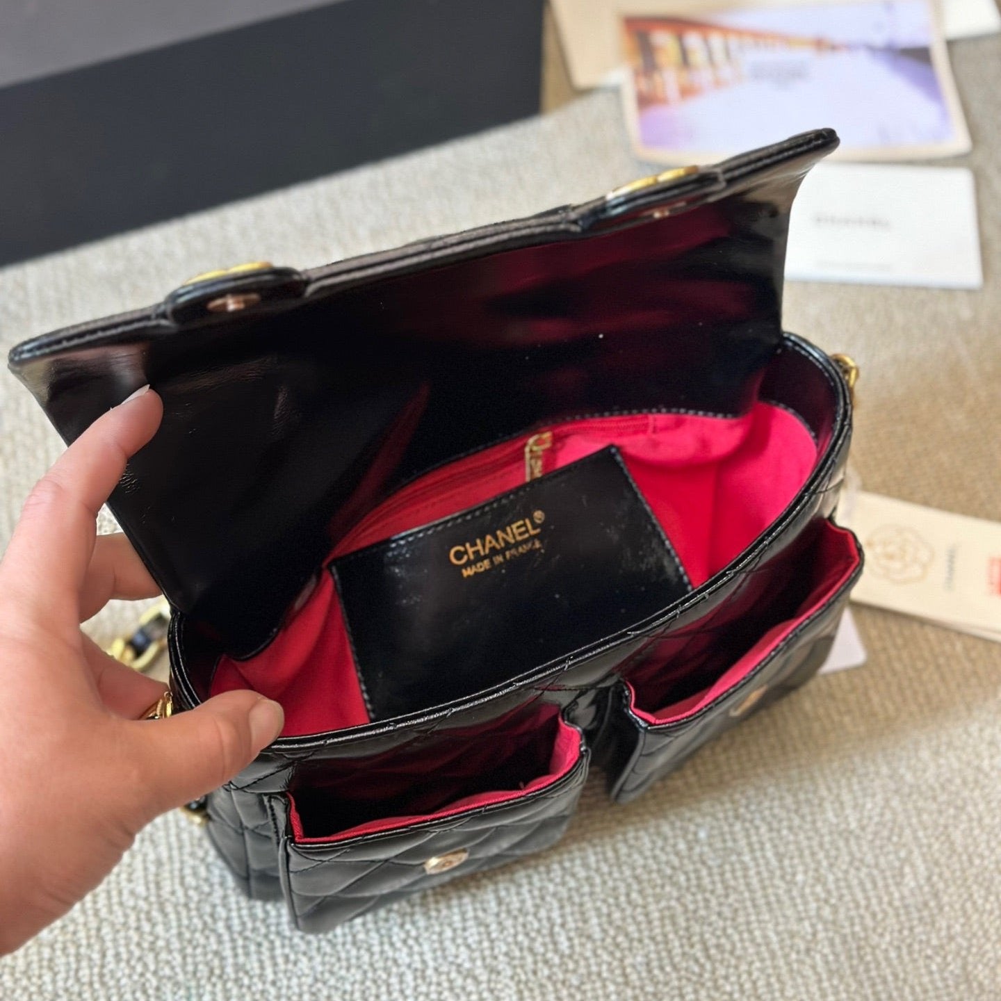 Sac bandoulière double poche Vintage 24A
