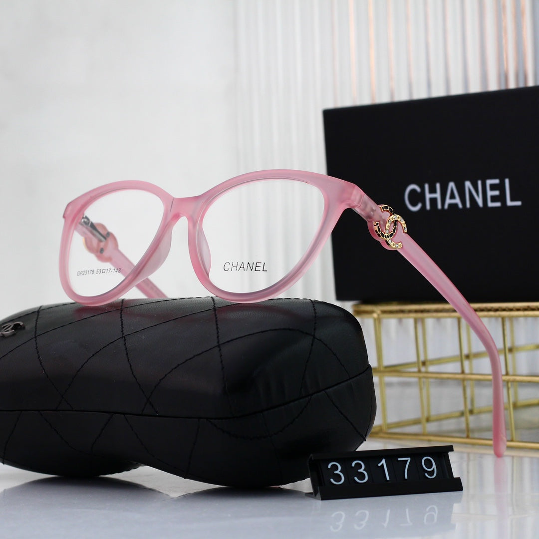 Lunettes en Métal Cat-Eye Ornées du Logo Diamant