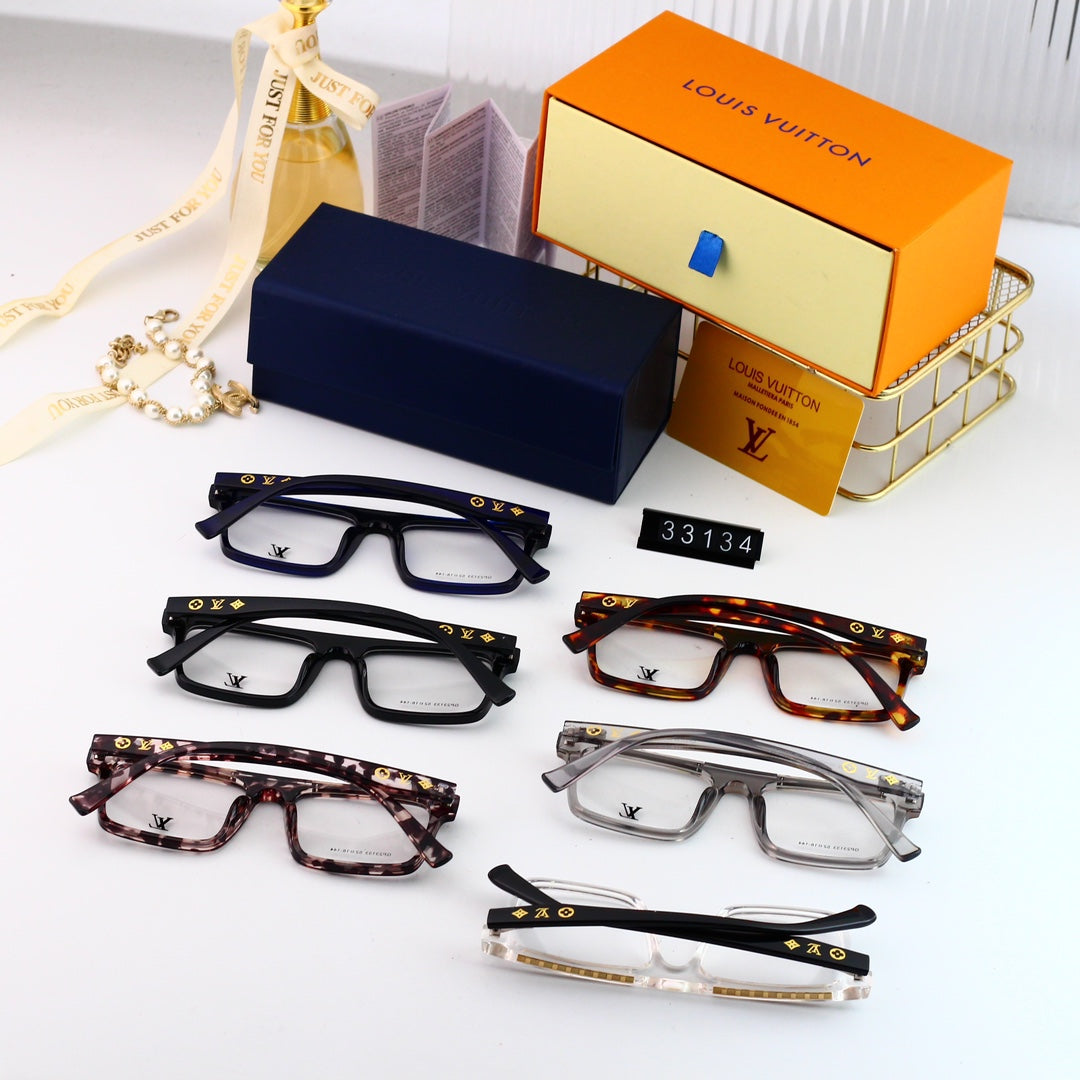 Nouvelles lunettes neutres à monture métallique tendance
