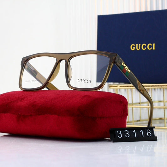 Gafas de moda unisex con montura de rayas