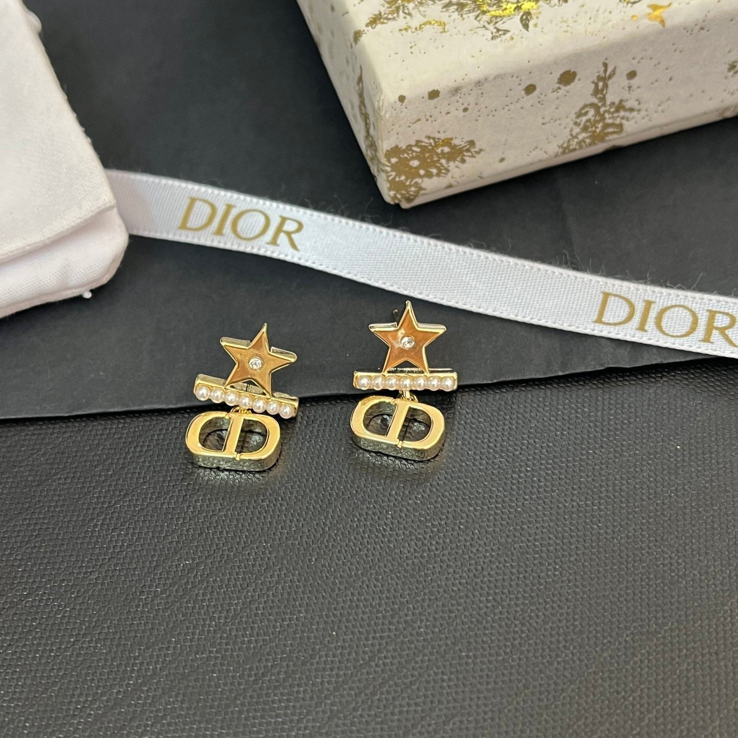 Boucles d'oreilles Petit Star Perles