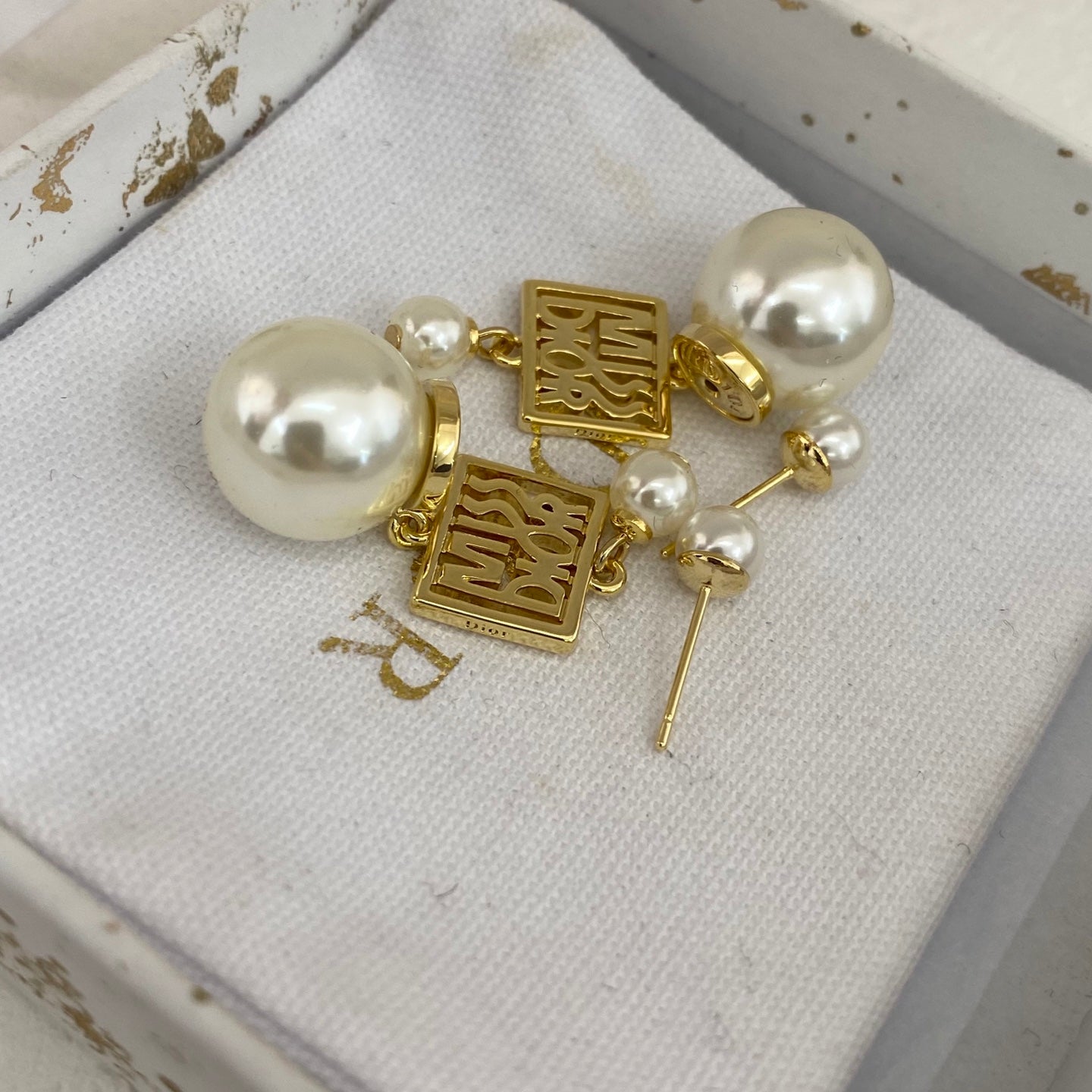Nouvelles boucles d'oreilles en perles avec lettre tendance